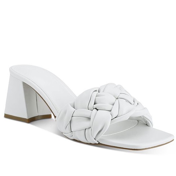 Marc Fisher Shoes - Marc Fisher Cerita white slip on heeled sandal